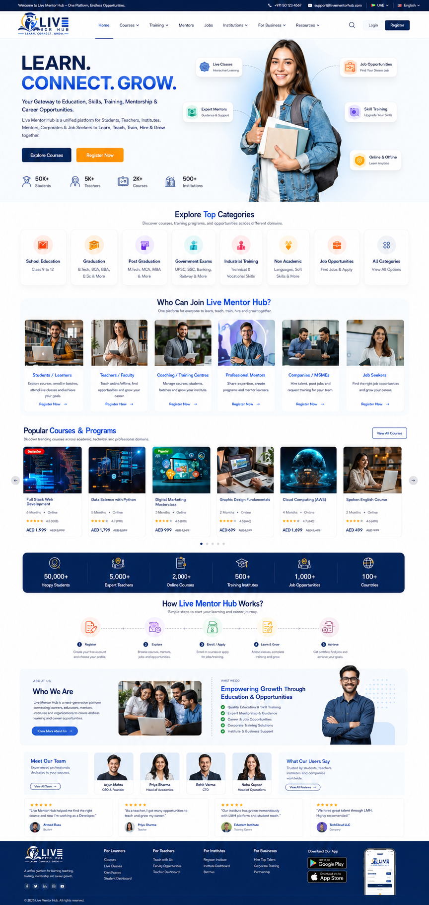 Live Mentor Hub Platform Preview